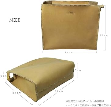 Amazon.co.jp: [ゼニス] ショルダーバッグ ポシェット レザー ヌメ革